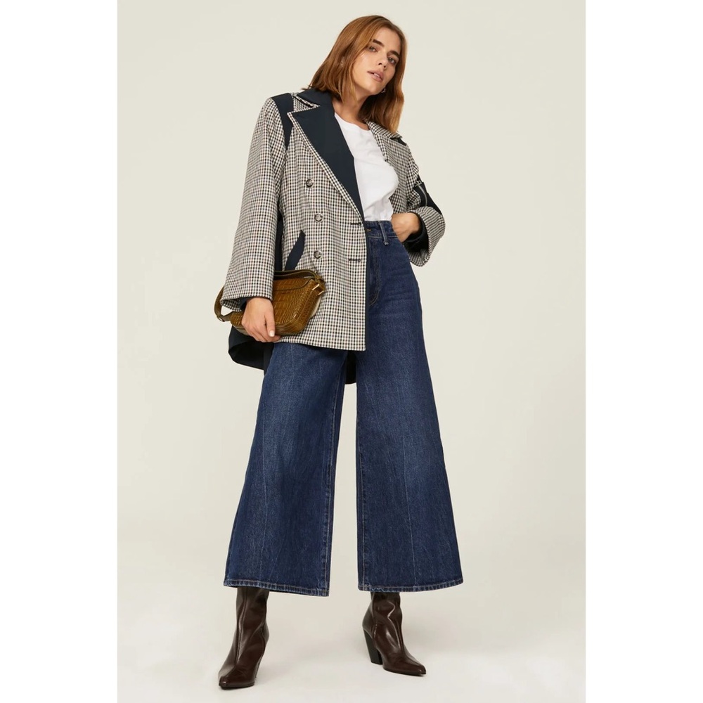 Veronica Beard Black and White Houndstooth Blazer